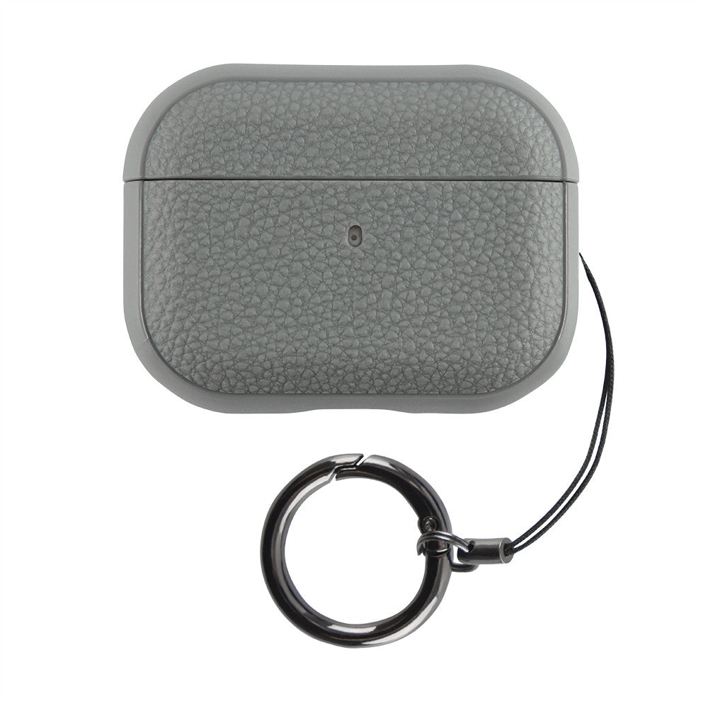 Airpods Pro 3 Case — Leather Ring  — Grey