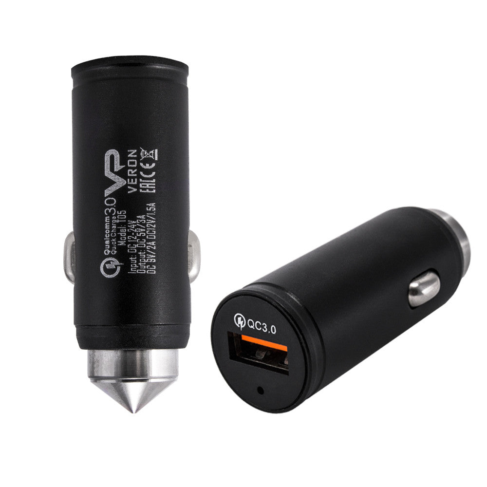 Car Charger 3.0A QC3.0 Veron T05 QC3.0 Metal W/P