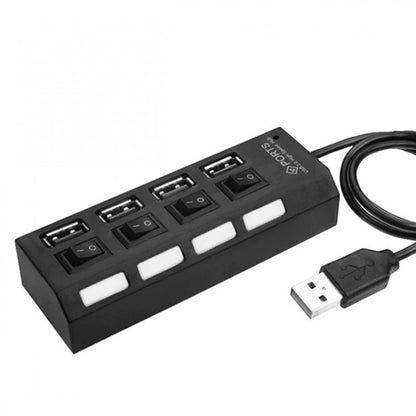 USB HUB — Power Button ; USB 2.0 To 4 USB