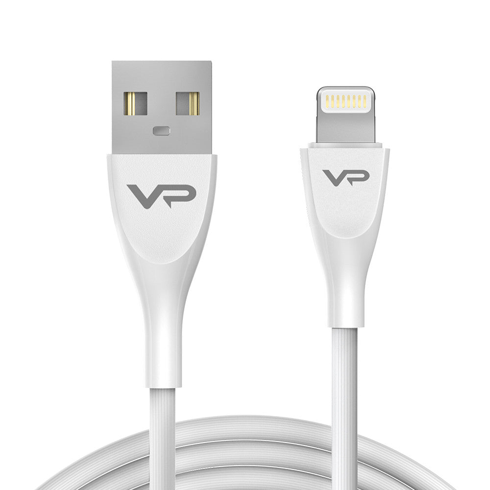 Кабель Lightning 2.4A (1m) Veron SL08 Silicon — White