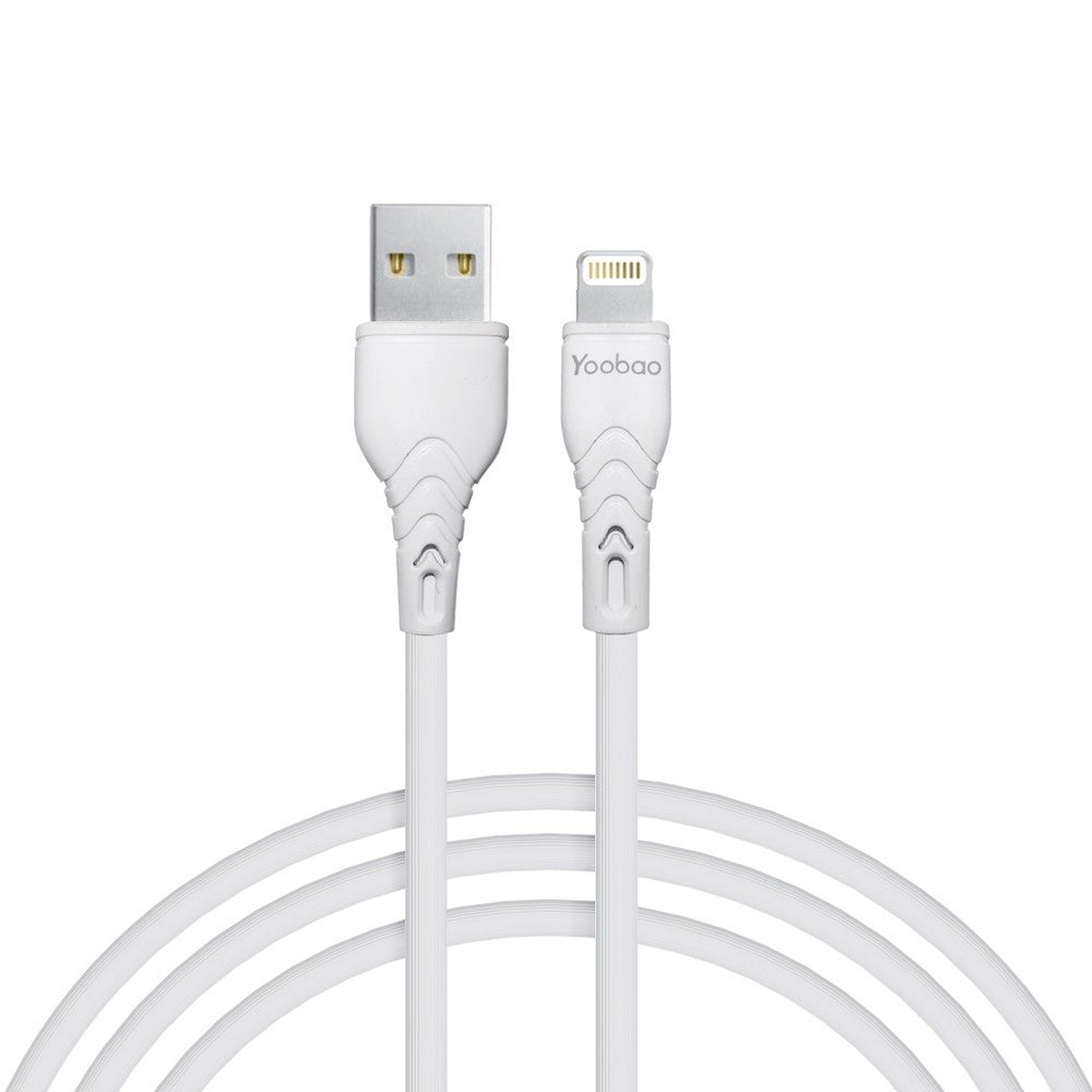 Кабель Lightning 2.1A (1m) Yoobao C4 - White