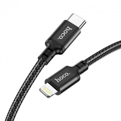 Кабель USB C to Lightning 20W PD (2m) - Hoco X14 Double Speed ​​- Black
