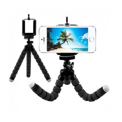 Гибкий мини-штатив тринога трипод для телефона и камеры (осьминог, паук) GoPro экшн камеры 25 см — Blue