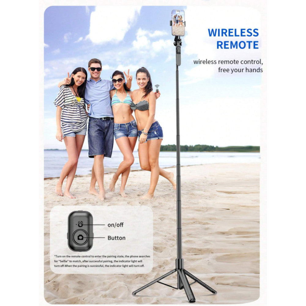 Monopod Tripod | 2.02m | Button Bluetooth | C08