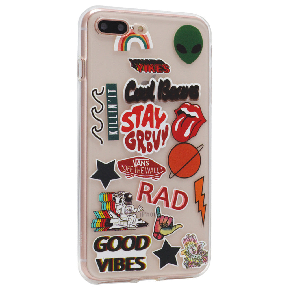 Stickers Series TPU Case — iPhone 7 Plus ; 8 Plus — Design 2