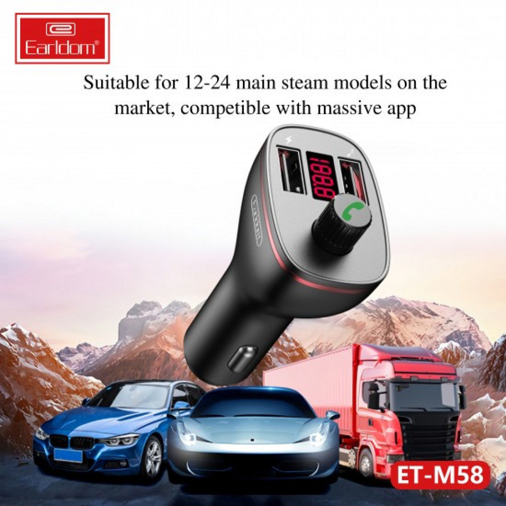 Fm Modulator MP3 | Car Charger | 2.0A | 2U — Earldom ET-M58