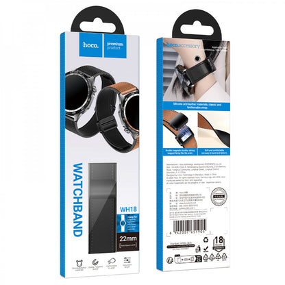 Ремінець Hoco WH18  Універсальний 22 mm — Black