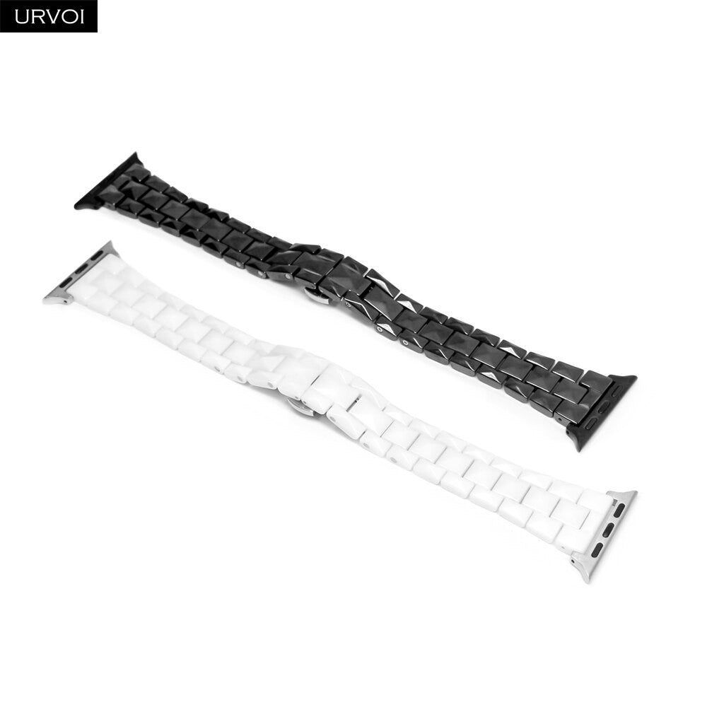 Ремінець Ceramic Rhombus Design Apple Watch 38 mm 40 mm 41 mm — White