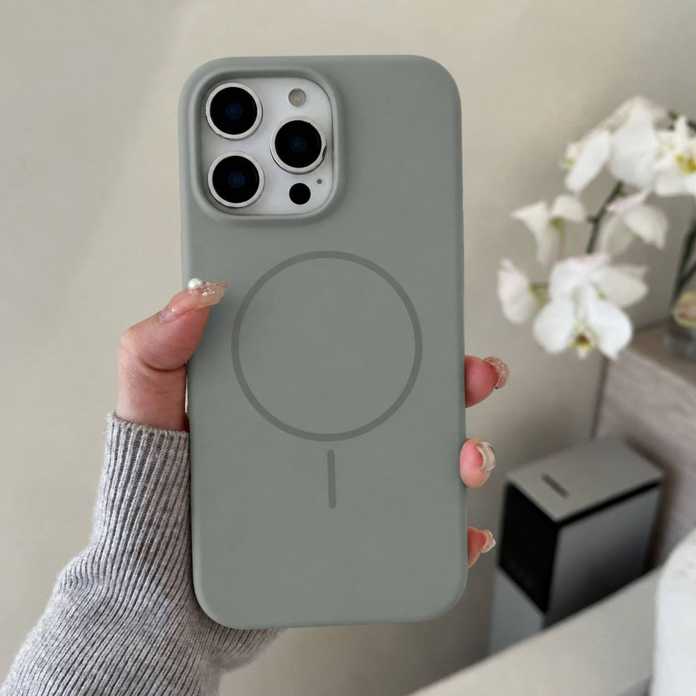 Силіконовий чохол оригінальний HC з MagSafe — iPhone 14 Pro Max — Light Gray