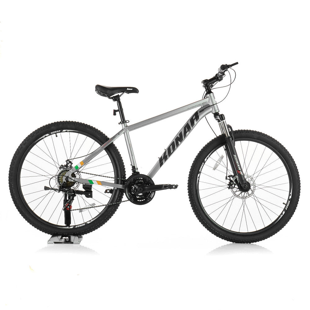 Велосипед KONAR KA-27.5"17# — Matt Silver Gray/Black/Red