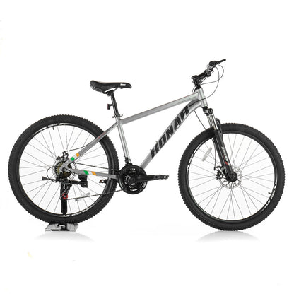 Велосипед KONAR KA-27.5"17# — Matt Silver Gray/Black/Red