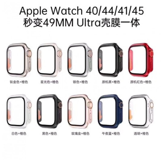 Чехол с защитным стеклом Full Protect Design Ultra Apple Watch 45 mm