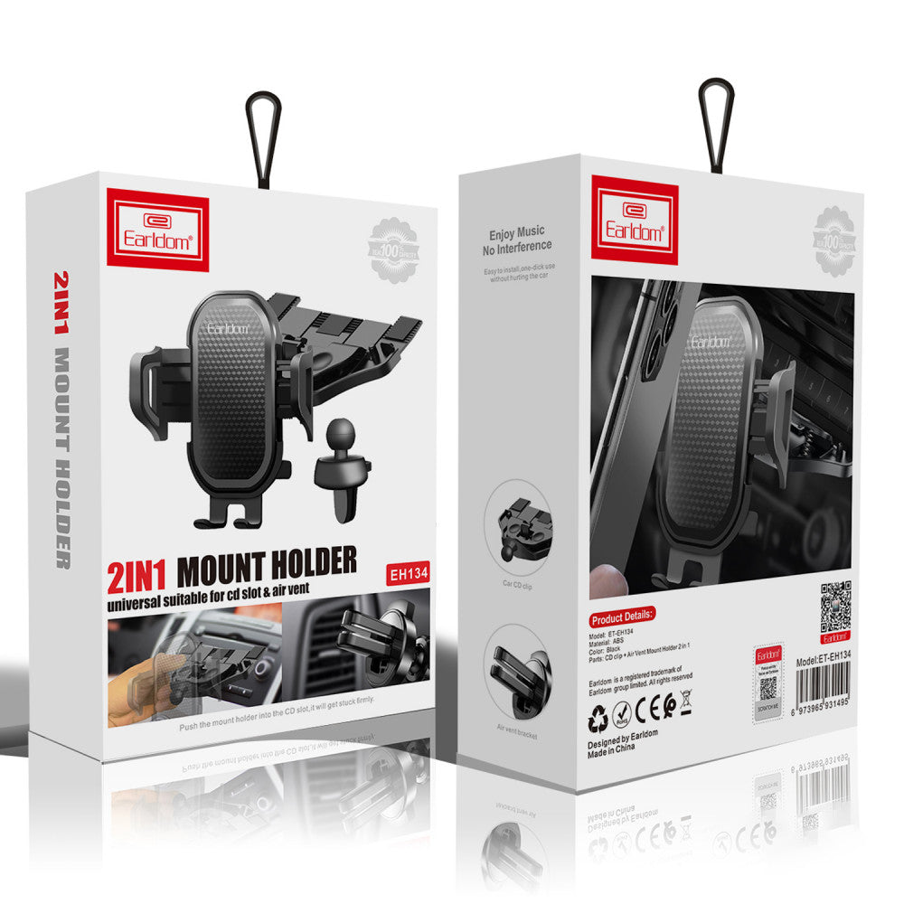 Автотримач розсувний на повітряний провід Earldom ET-EH134 2 in 1