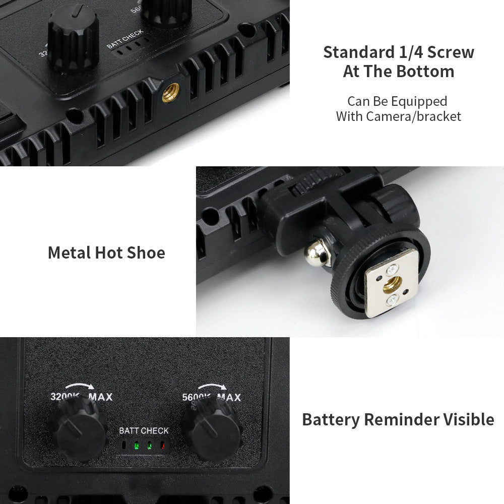 Лампа видеосвет LED Pro 600 I panel light I 2 battery(4400mAh) I charger I carry bag I