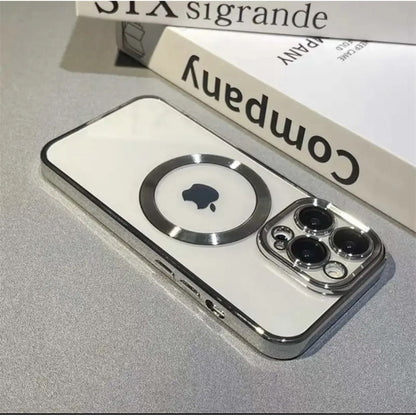 Накладка Чохли Electroplate Case With Magsafe iPhone 15 Pro — Gray
