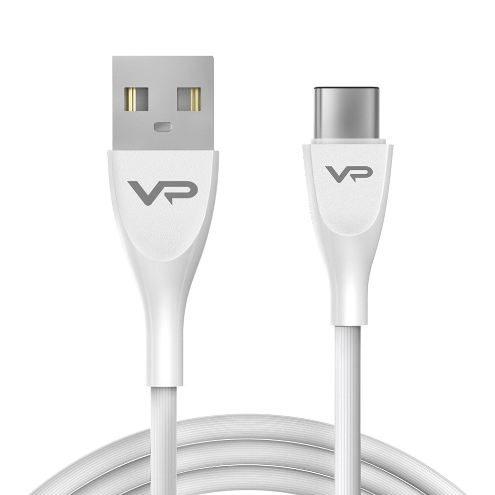 Кабель USB C 3A (1m) Veron SC08 Silicon — White