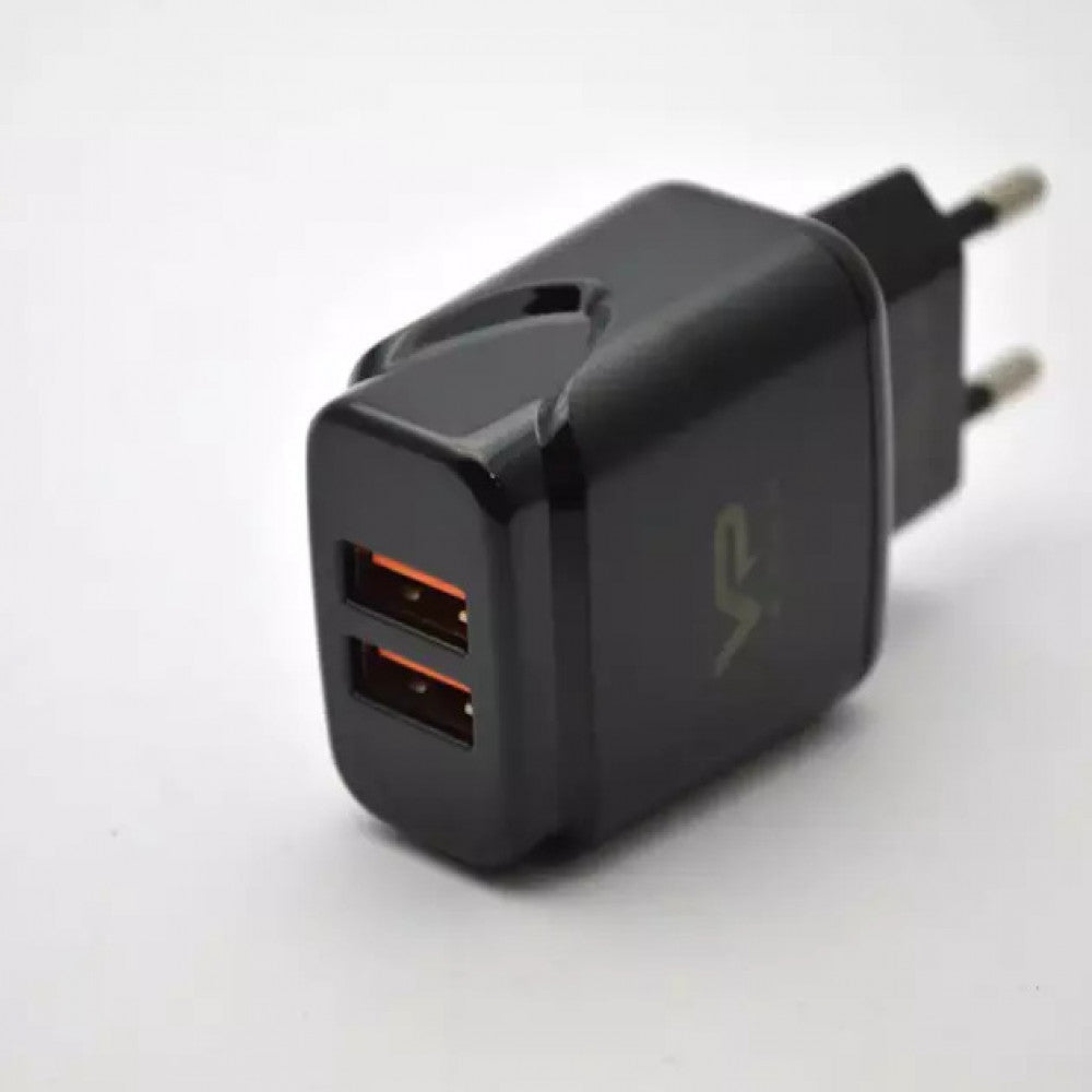 Home Charger 2.4A 2U Micro Cable (1m) Veron VR-C12M — White