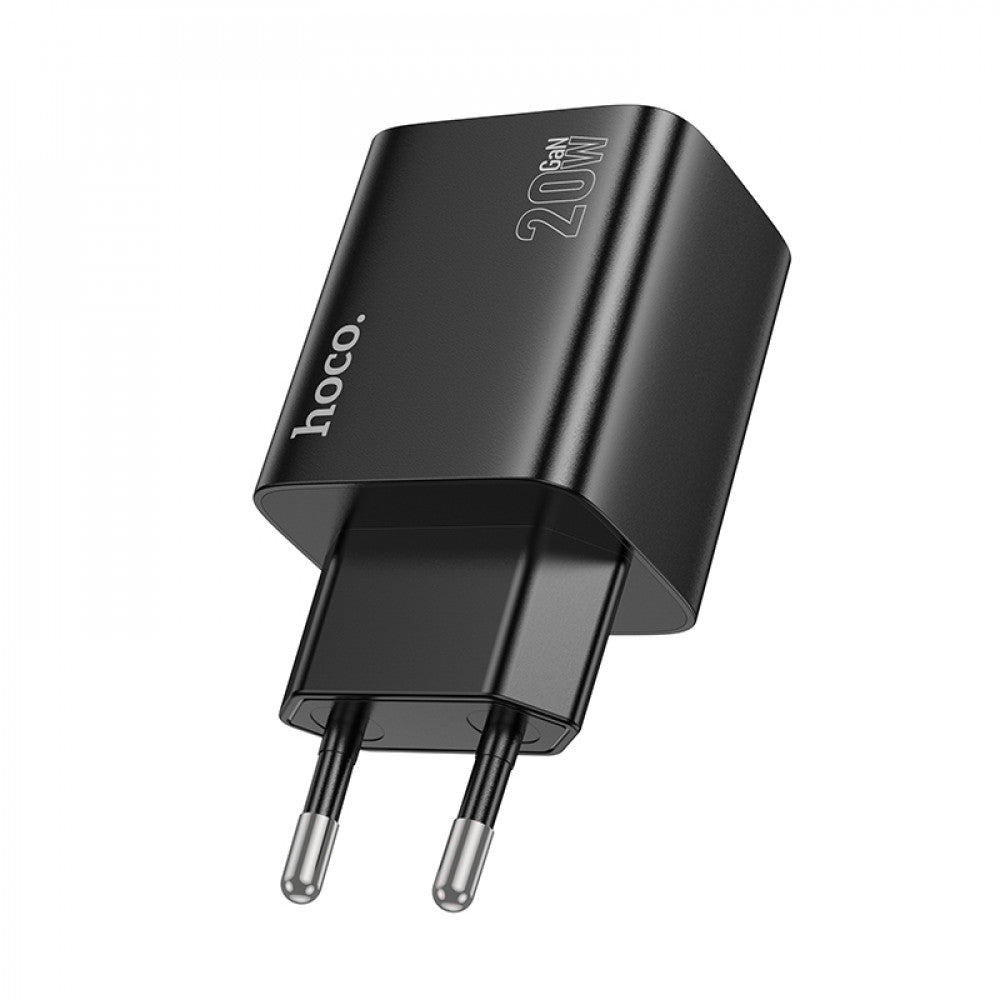 Home Charger | 20W | 2PD | 2U - Hoco N55 - Black
