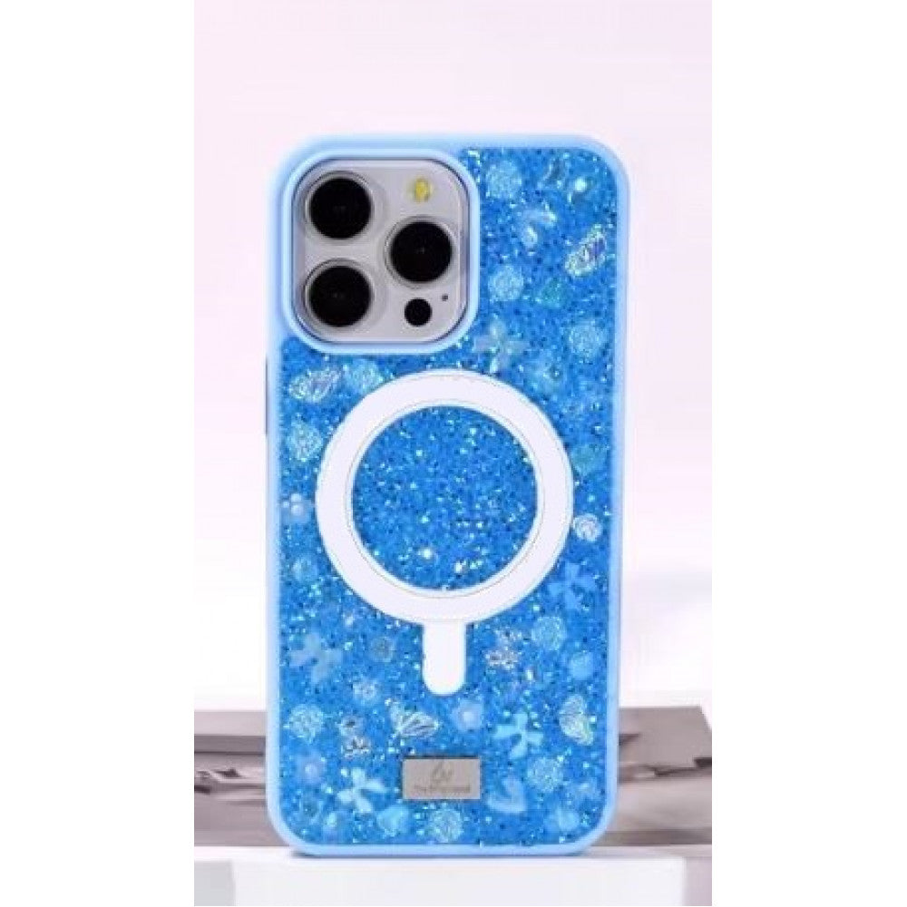 Bling World Bobi Case With MagSafe — iPhone 17 — Sierra Blue