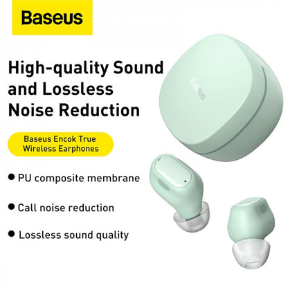 Bluetooth гарнітура TWS — Baseus (NGTW240006) EncokWM01 Green