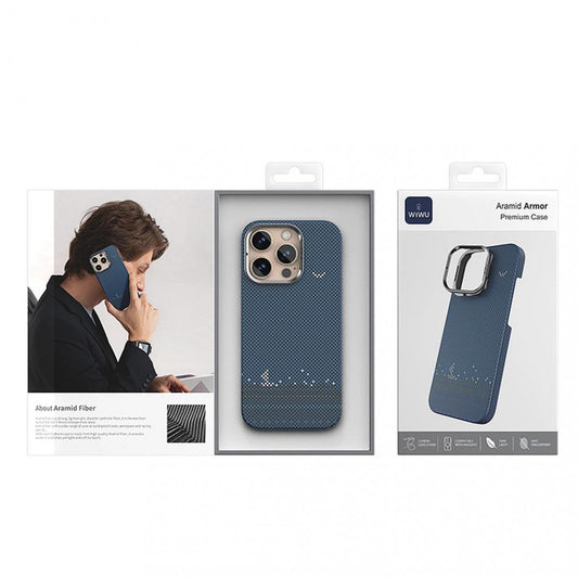 Накладка Чехлы Aramid Armor Sailing Case With MagSafe DCC-209 — iPhone 16 Pro Max — Blue