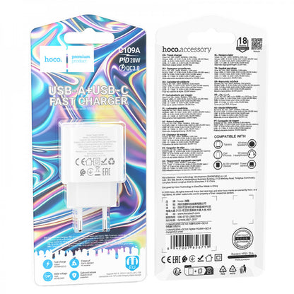 Home Charger | 20W | PD | QC3.0 — Hoco C109A