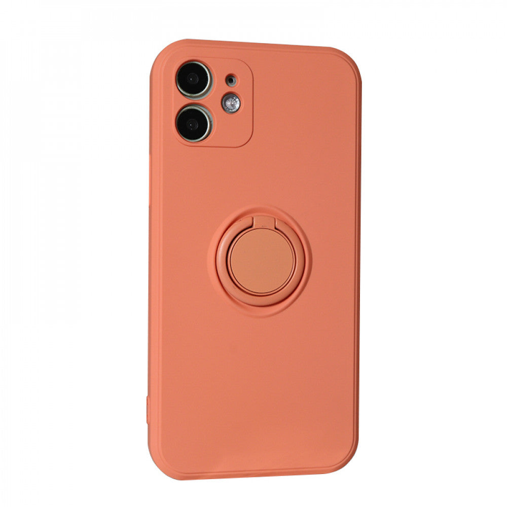 Ring Silicone Case iPhone 12 6.1" — Peach