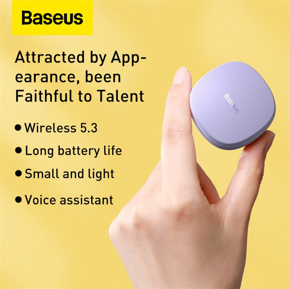 Bluetooth гарнітура TWS — Baseus (NGTW240005) EncokWM01 Purple