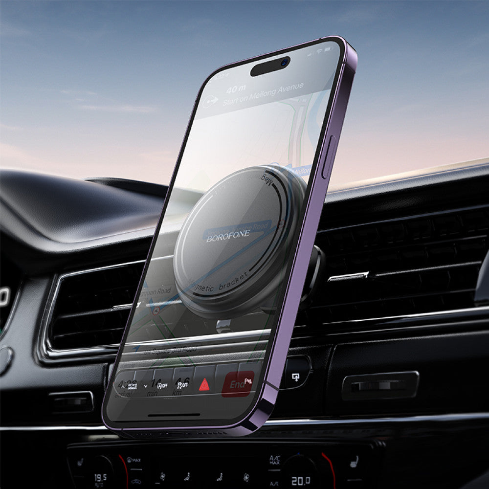 Автотримач магнітний на повітропровід — Borofone BH135 Parker ring magnetic