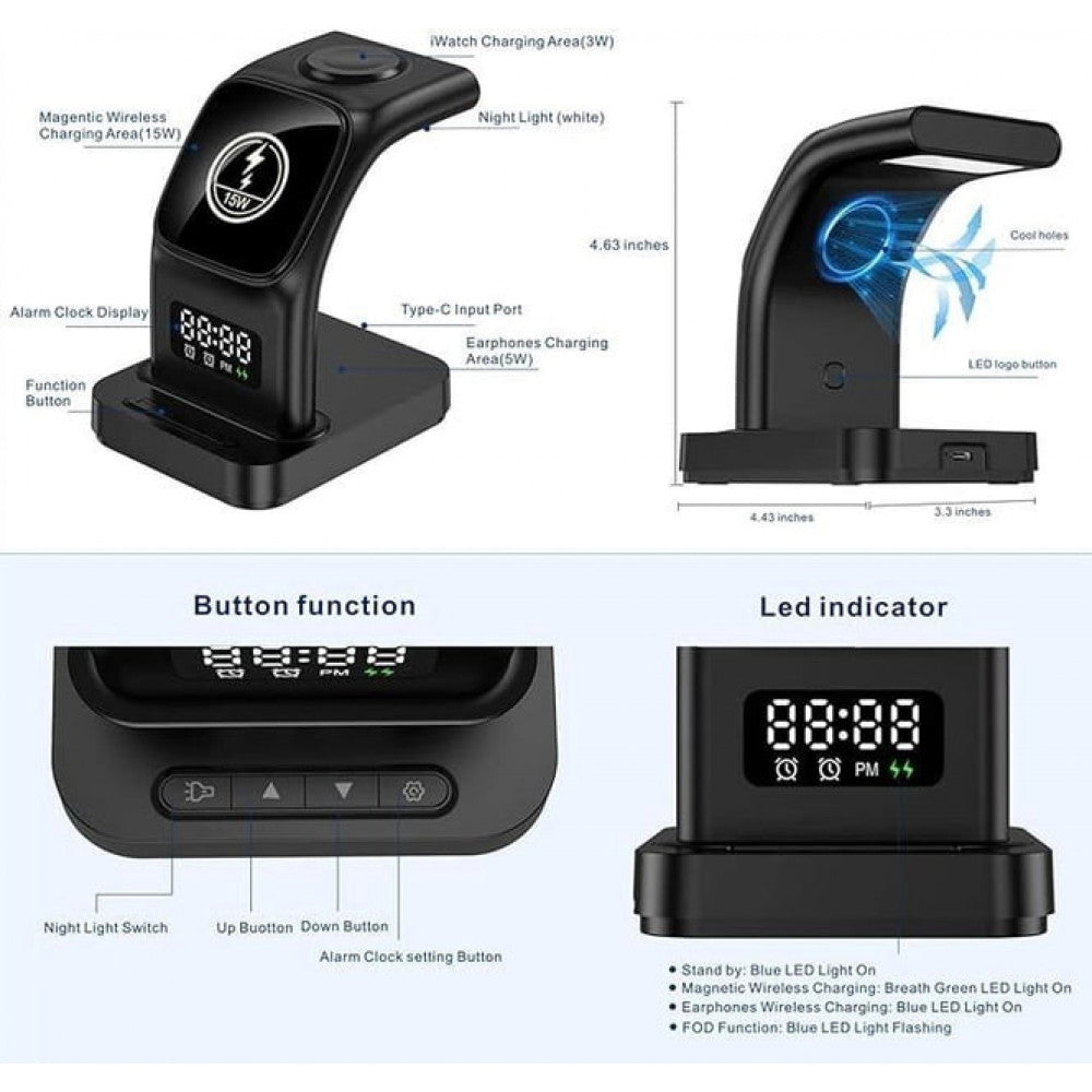 Wireless Charger 3 in 1 — Earldom ET-WC37