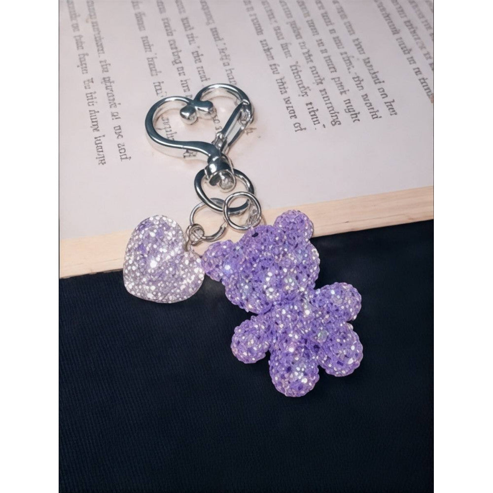 Брелок Swarovski Color Bear — Purple