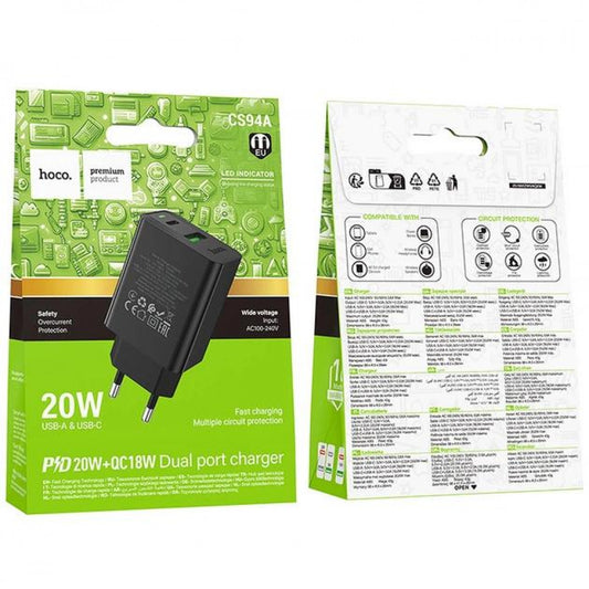 Home Charger 20W PD QC3.0 Hoco CS94A
