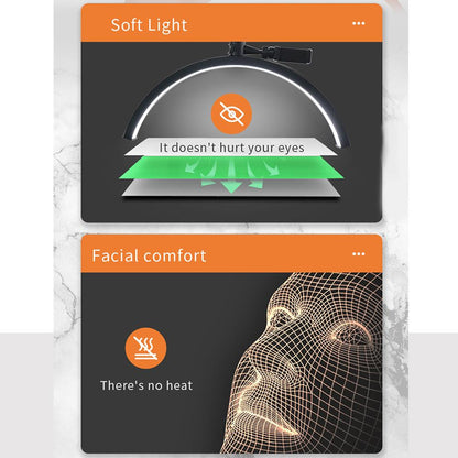 Безтеневая LED лампа-полумесяц HD-M40X 36W White color 3200-5600K 50cm light:238 145-187cm Alloy lamp head+metal support