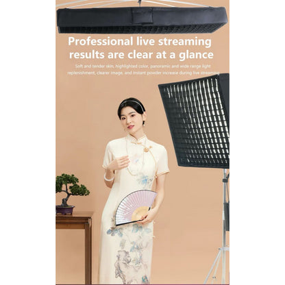 Гнучкий світлодіодний відеосвітло ZSYB JB-200X 200W 3200K-5600K з керуванням через додаток 63 см