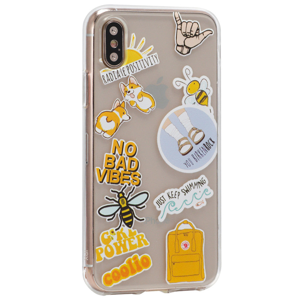 Stickers Series TPU Case iPhone XS Max 
