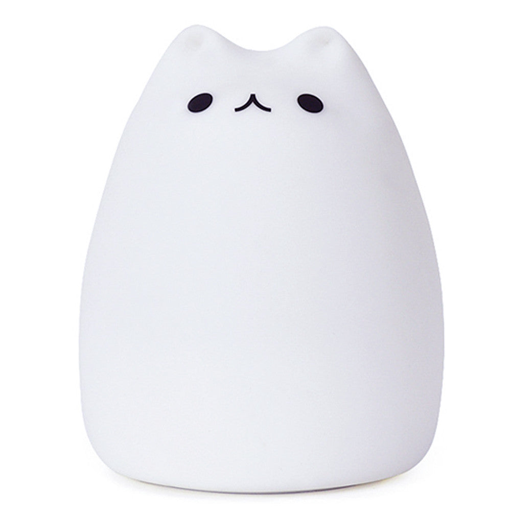 Ночной светильник — Little Cat Silicone LED Light Multicolors — Design 02