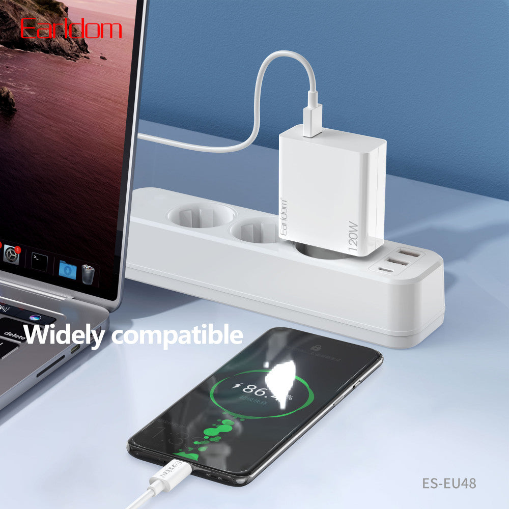 Home Charger | 120W | 1U | USB C Cable (1m) — Earldom ES-EU48