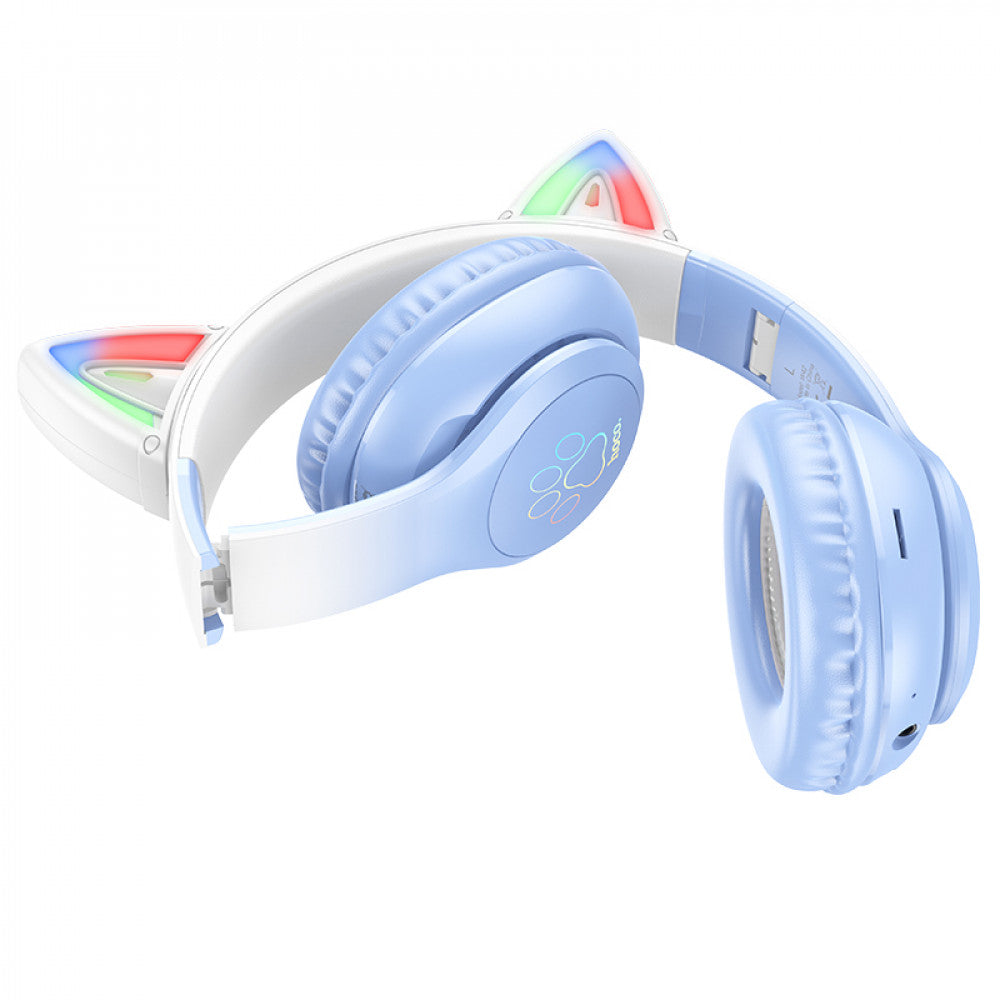 Навушники Bluetooth — Hoco W42 Adventure — Crystal Blue