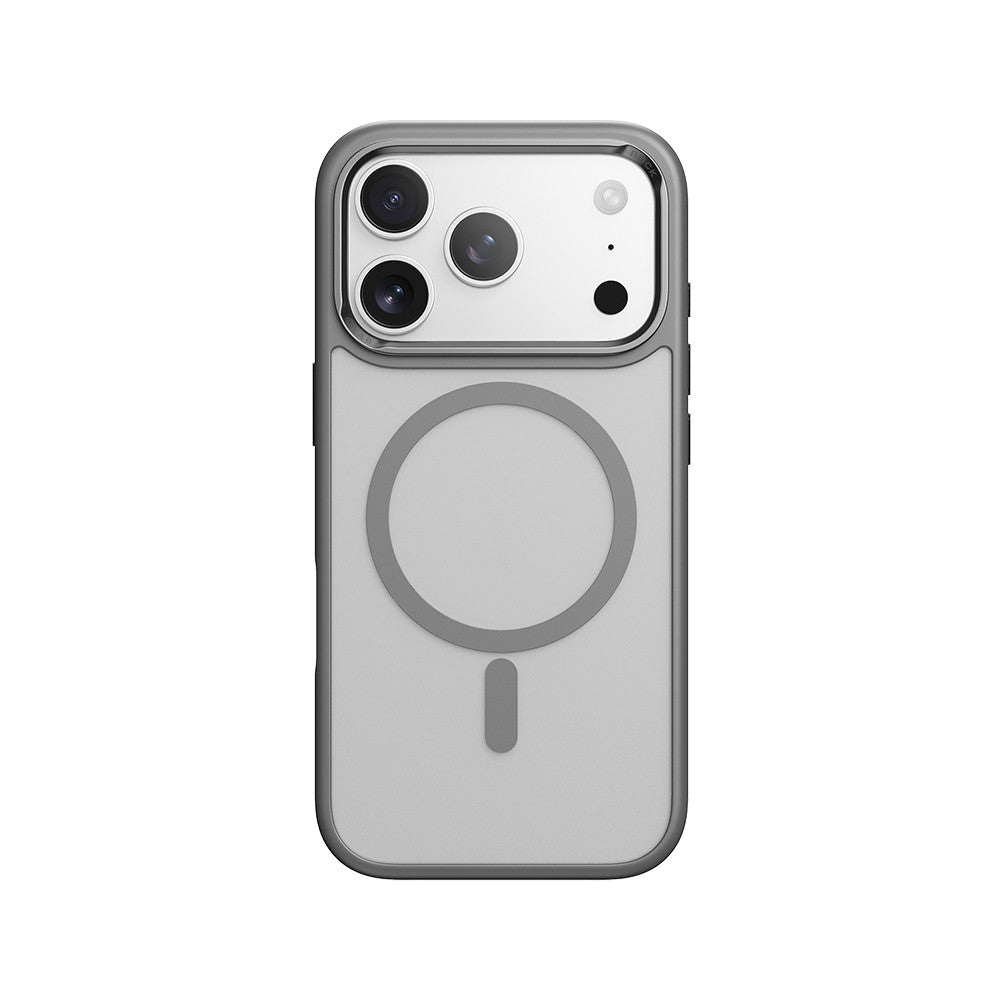 Накладка Чехлы Rock Guard Metal Lens Frame Series TPU Case with Magsafe iPhone 17 Pro Max — Gray