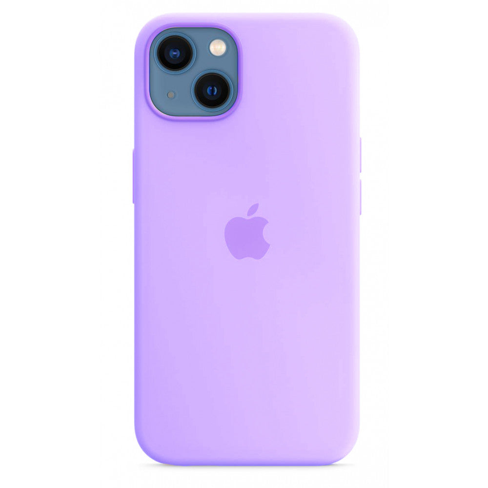 Original Silicone Case Full Size iPhone 13 6.1" — Blue Bird Feather