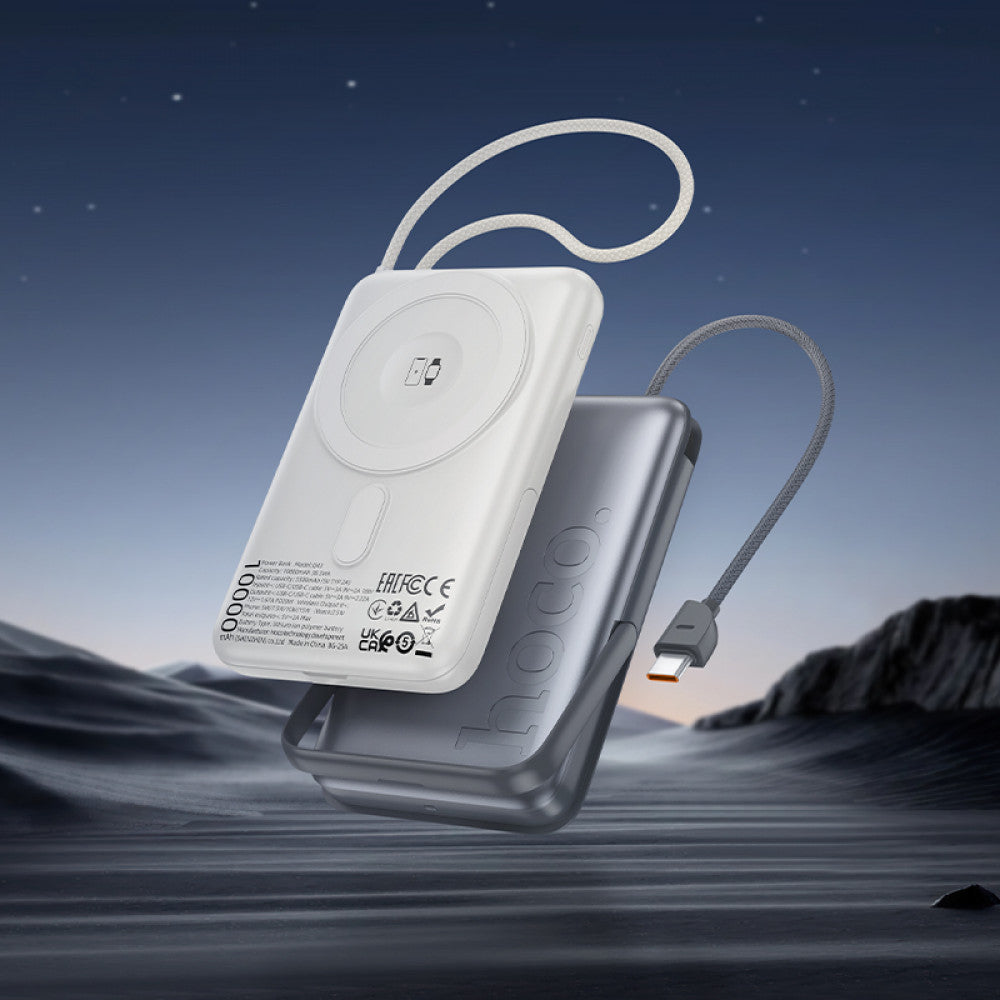 Power Bank 10000 mAh Magsafe — Hoco Q43 — Silver