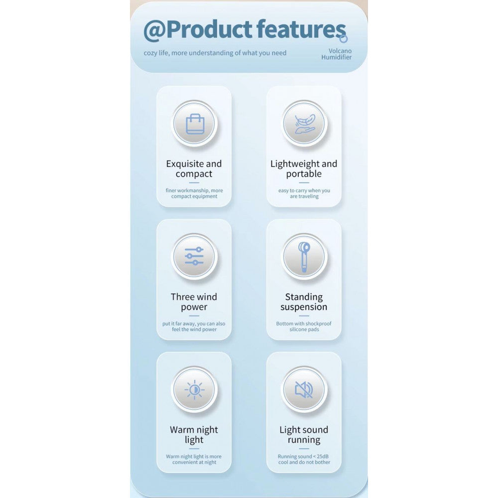 Портативный мини вентилятор N13 - 1200-2000 mAh