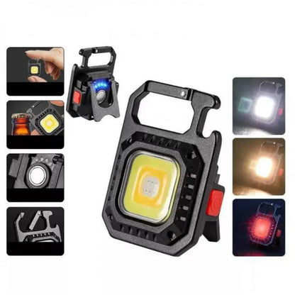 Аккумуляторный LED фонарик W5130 с Type-C (7 режимов, карабин, магнит)