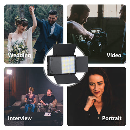 Лампа видеосвет LED Pro 600 I panel light I 2 battery(4400mAh) I charger I carry bag I