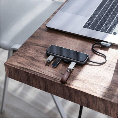 HUB USB C Baseus(CAHUB-EZ0G) Multi-functional HUB (Type-C to 4xUSB3.0+PD) — CAHUB-EZ0G Gray