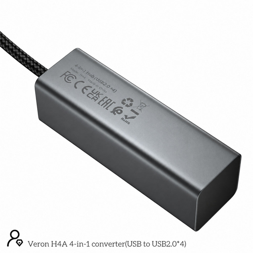 USB-хаб Veron H4A, USB-A → 4 × USB-A