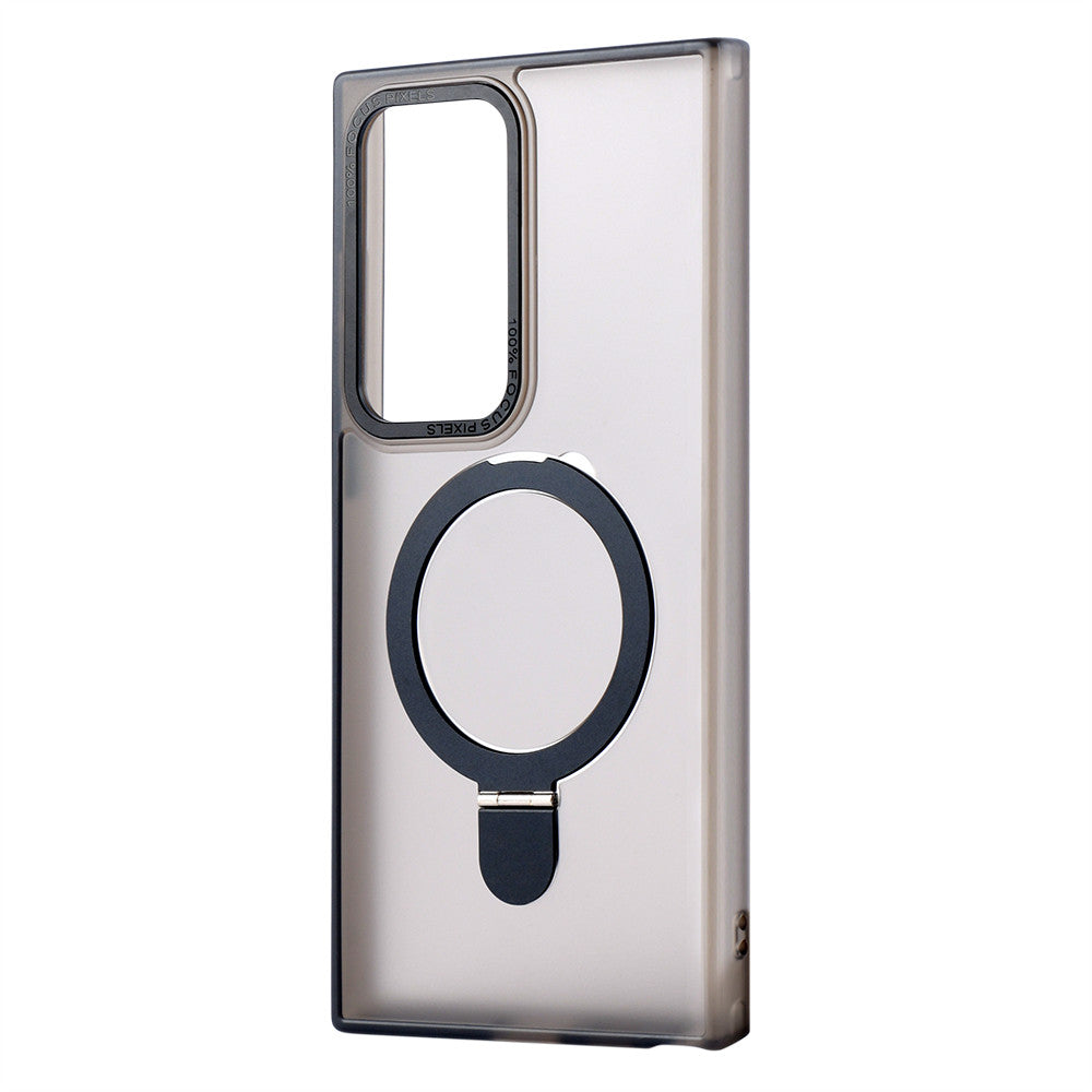 Накладка Чехлы Matte Guard Ring Case With MagSafe Samsung S25 — Black