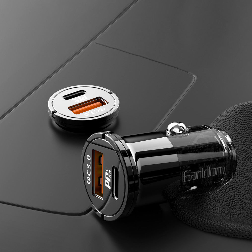 Car Charger 30W 1U 1C Earldom ES-CC46