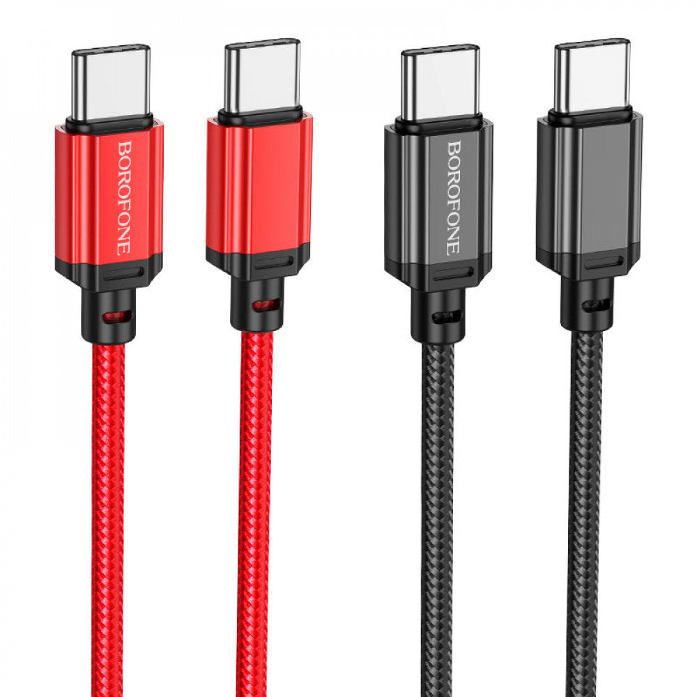 Кабель USB C to C 60W (1m) Borofone BX87 (unpackaged) — Black
