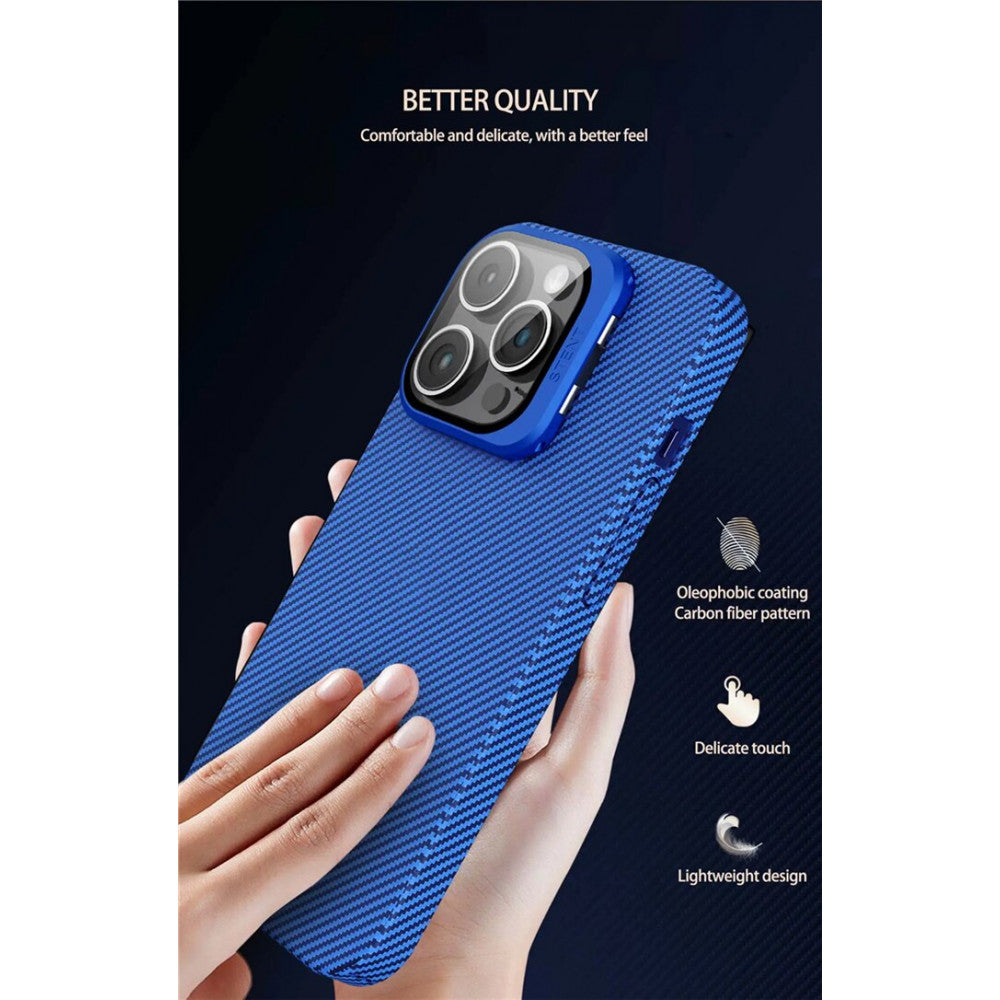 Накладка Чохли Camera Stand Carbon Case iPhone 12 Pro Max — Black